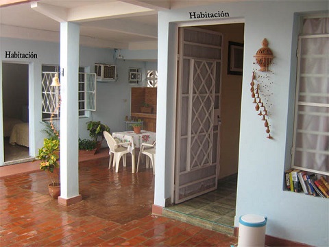 'Entrances of the bedrooms' Casas particulares are an alternative to hotels in Cuba. Check our website cubaparticular.com often for new casas.